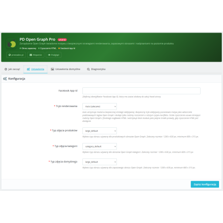 Open Graph Pro modul pro PrestaShop