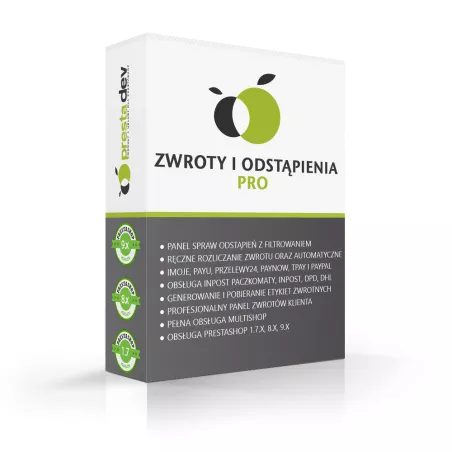 Vrácení a odstoupení Pro modul pro PrestaShop