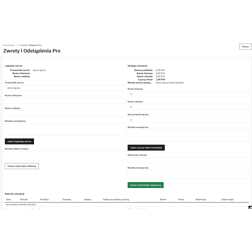 Повернення та відмови Pro модуль для PrestaShop