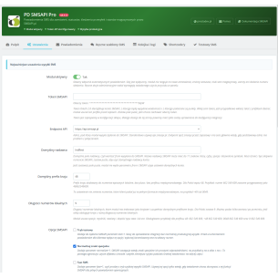 SMSAPI Pro modulo SMSAPI.pl per PrestaShop 2