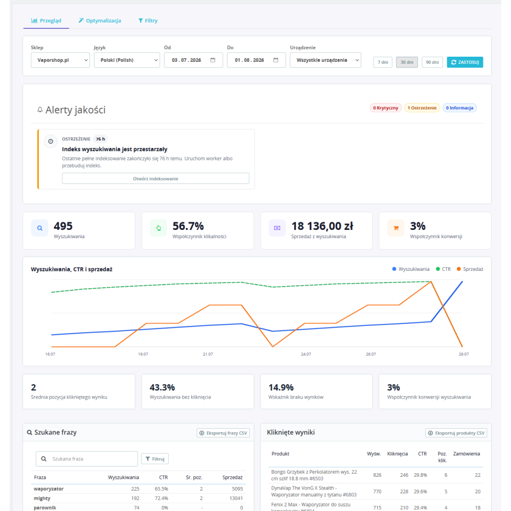 Smart Search Pro – intelligente Produktsuchmaschine für PrestaShop