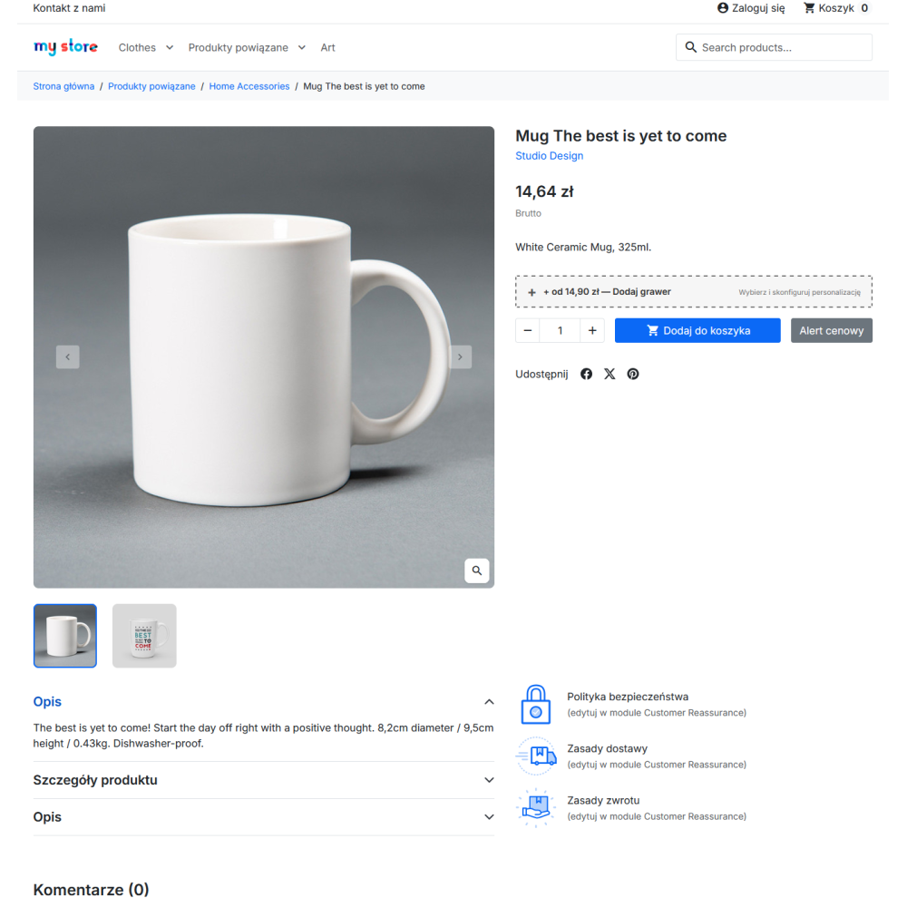 Incisione sui prodotti Pro modulo per PrestaShop