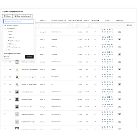 Modifica rapida dei prodotti Pro Prestashop