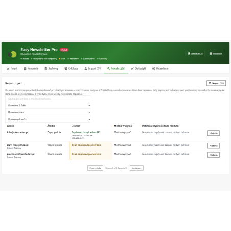 Newsletter in PrestaShop – Easy Newsletter Pro | PrestaDev
