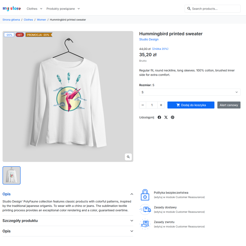 Etichette sulle immagini PrestaShop – Flagi Produktów Pro | PrestaDev