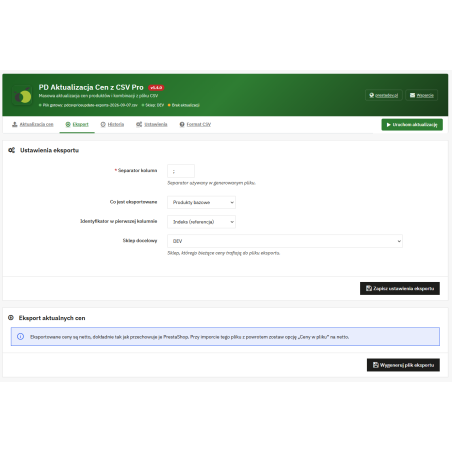 Aggiornamento dei prezzi da file CSV modulo per PrestaShop
