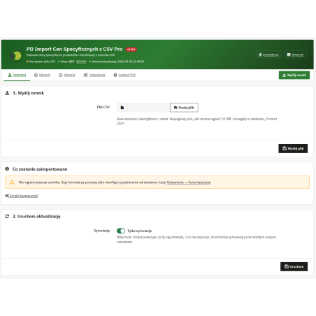 Importation des remises depuis CSV Pro module pour PrestaShop
