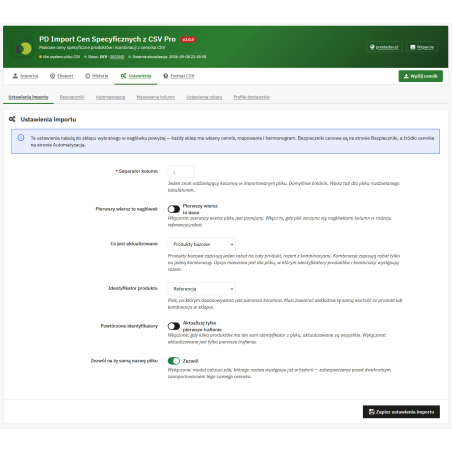 Importation des remises depuis CSV Pro module pour PrestaShop