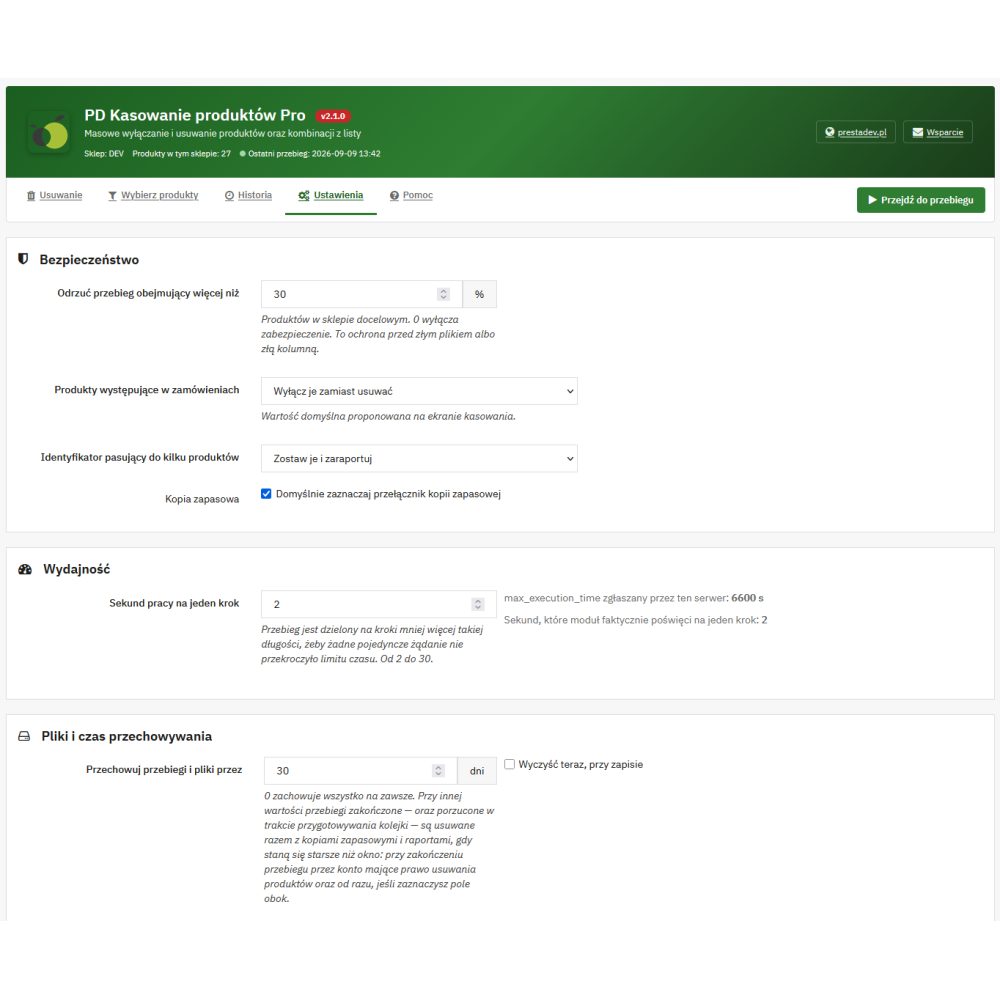 Масове видалення товарів у PrestaShop – модуль Pro | PrestaDev