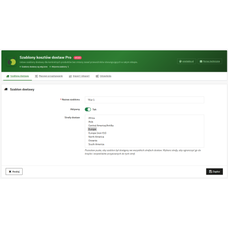 Koszty dostawy według produktu w PrestaShop Pro | PrestaDev