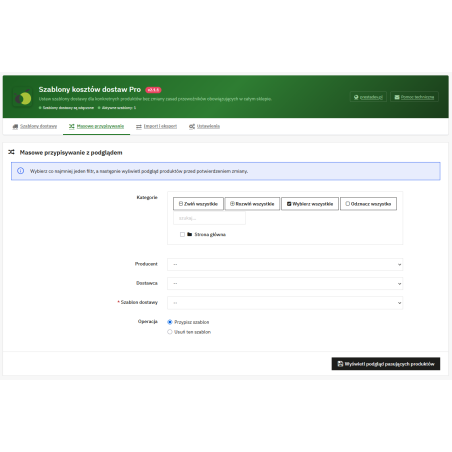 Koszty dostawy według produktu w PrestaShop Pro | PrestaDev