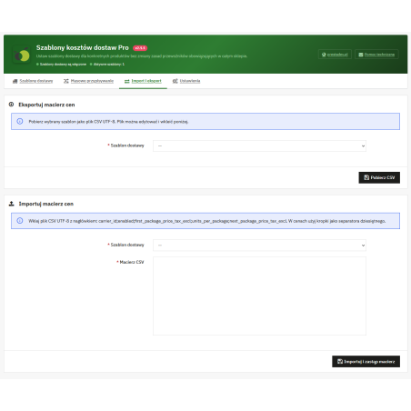 Koszty dostawy według produktu w PrestaShop Pro | PrestaDev
