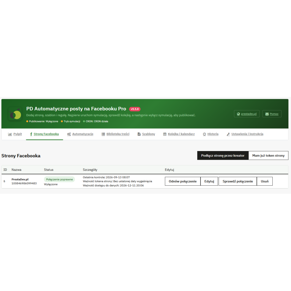 Automatic Facebook Posts Pro – PrestaShop module