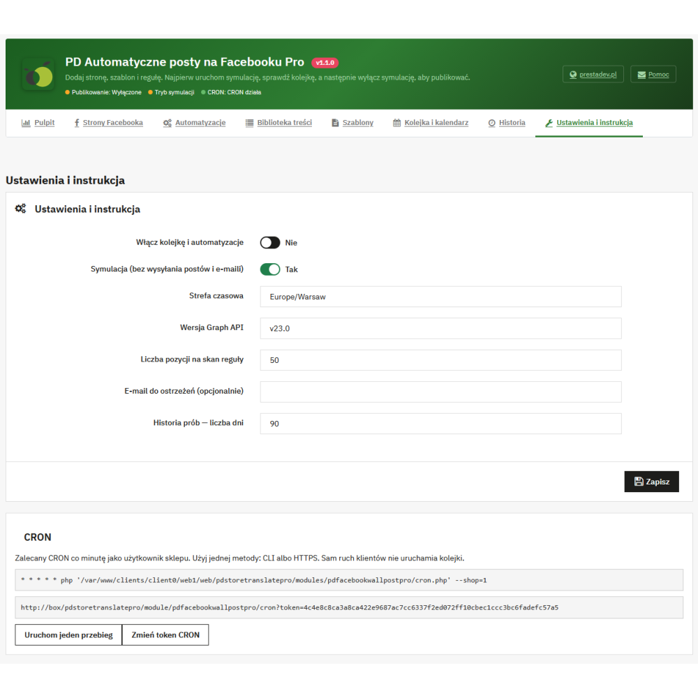 Automatic Facebook Posts Pro – PrestaShop module