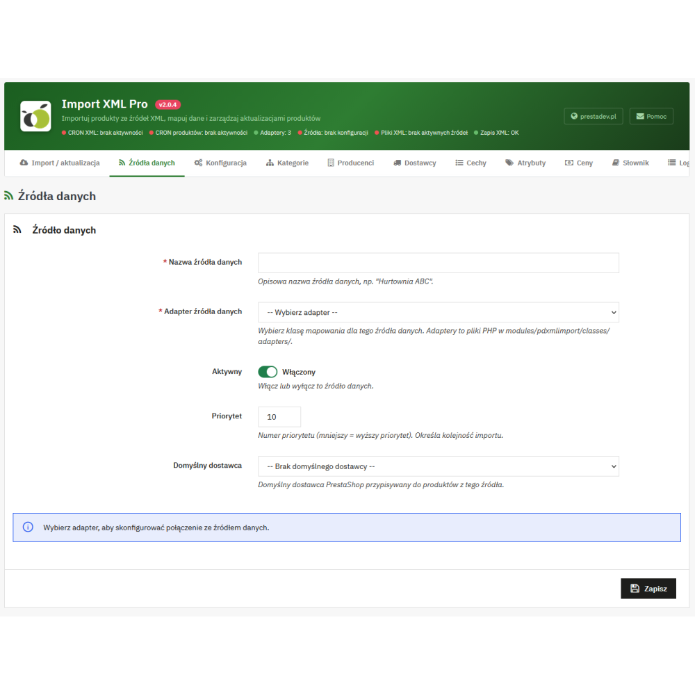 Імпорт XML до PrestaShop – інтеграція гуртівні | PrestaDev