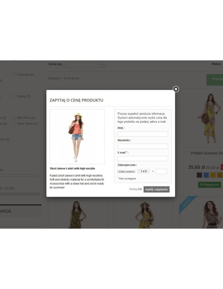 Moduł zapytaj o cenę produktu dla PrestaShop | Moduły prestashop | PrestaDev.pl