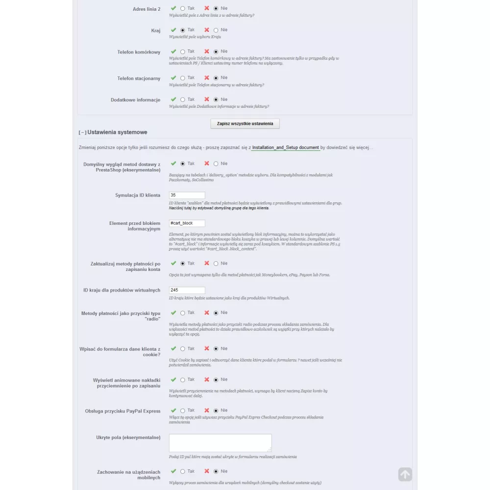 One Click Checkout Pro dla Prestashop 1.5.x oraz 1.6.x