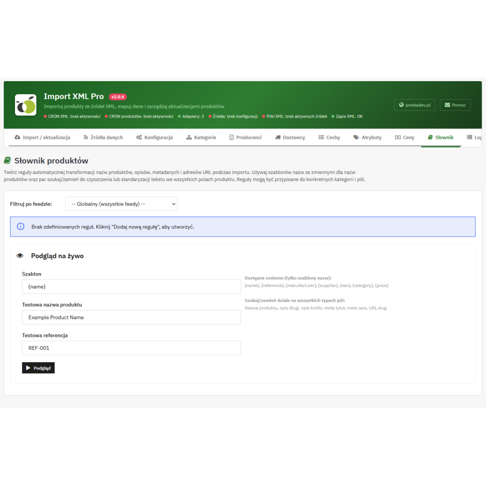 Dajar – import domu i ogrodu do PrestaShop | PrestaDev