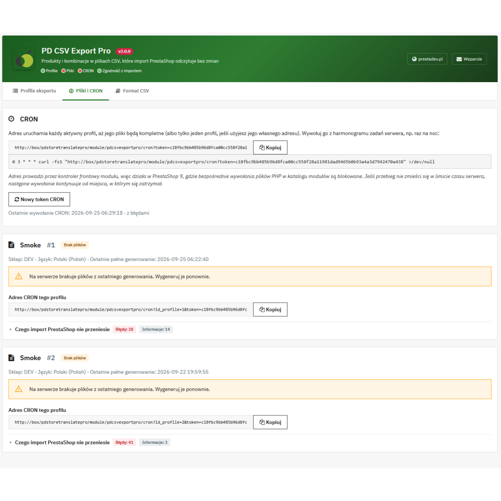CSV Export Pro – eksport produktów i kombinacji do CSV zgodny z importem PrestaShop