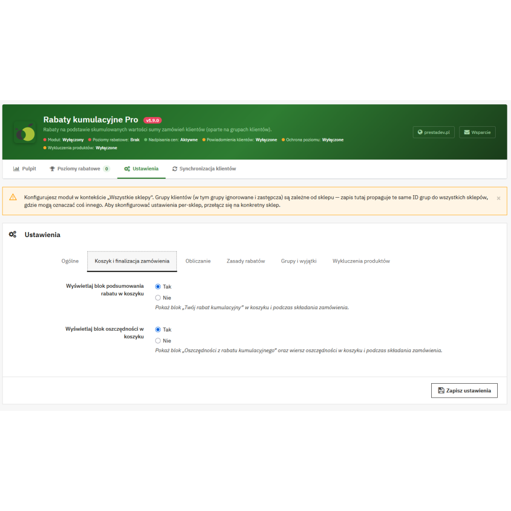 Remises cumulatives dans PrestaShop – module Pro | PrestaDev