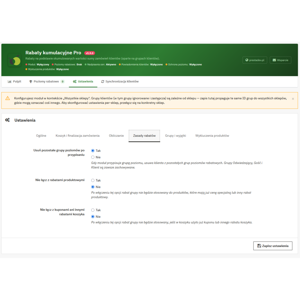 Remises cumulatives dans PrestaShop – module Pro | PrestaDev