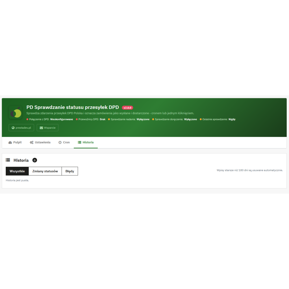 DPD – stav odesláno a doručeno v PrestaShopu | PrestaDev