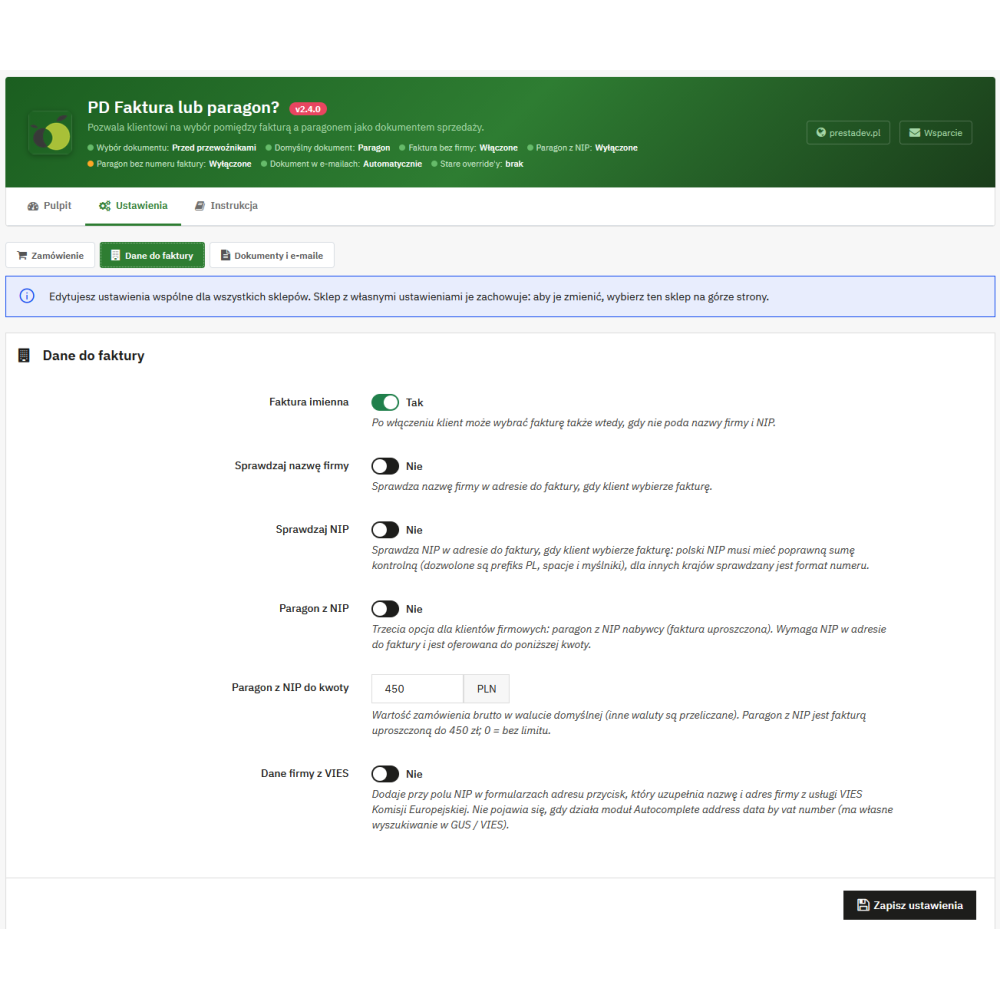 Fattura o scontrino – scelta in PrestaShop | PrestaDev