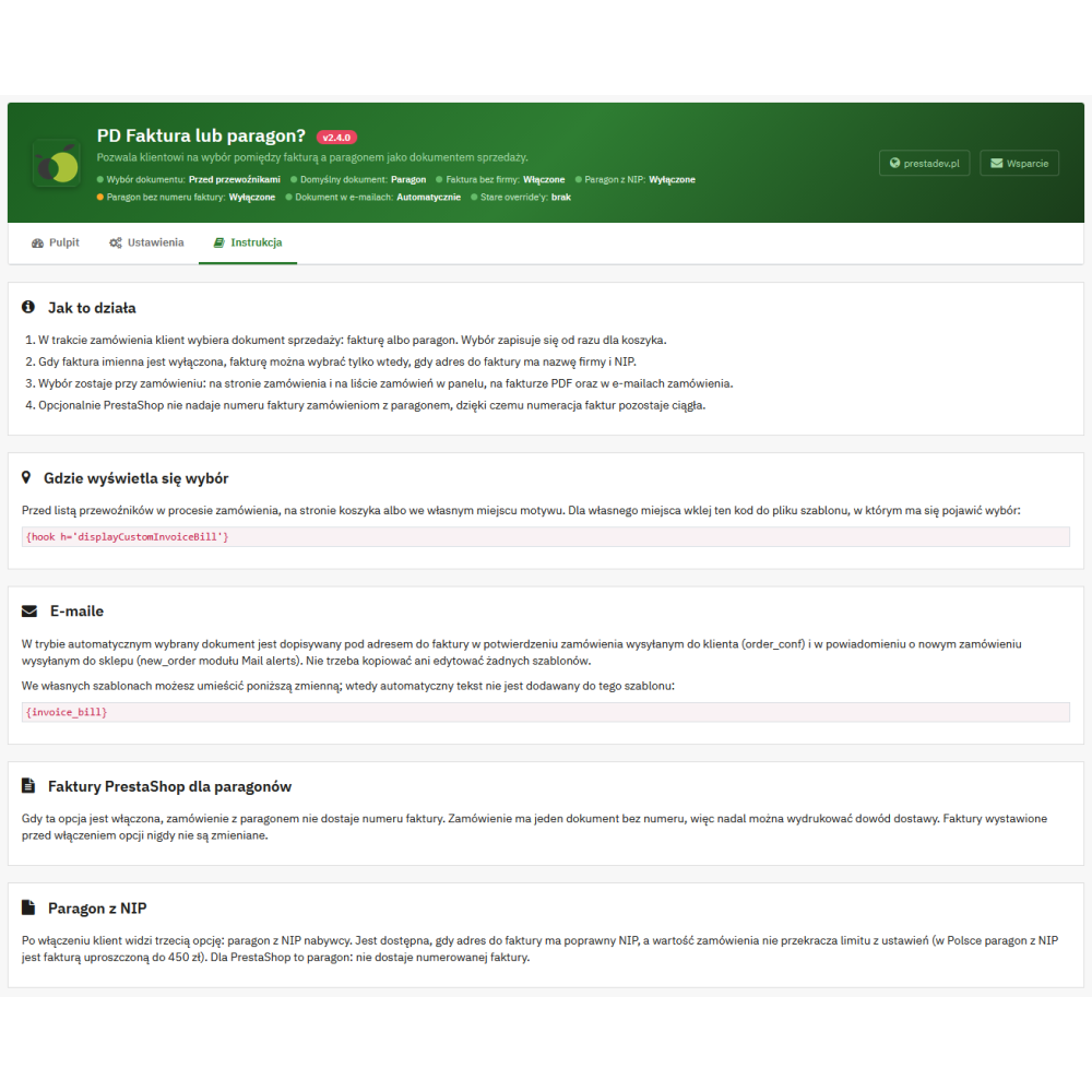 Fattura o scontrino – scelta in PrestaShop | PrestaDev