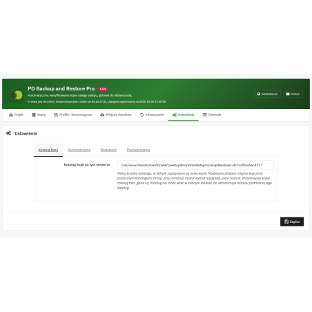 Zálohování a obnova obchodu Pro – automatické zálohy PrestaShop s obnovou z administrace i bez administrace