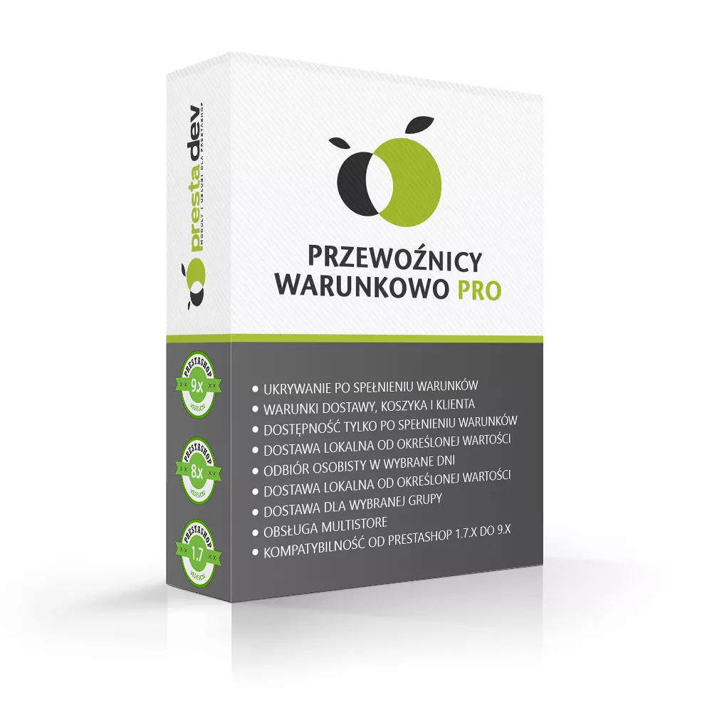Przewoźnicy warunkowo Pro — warunkowe metody dostawy w PrestaShop