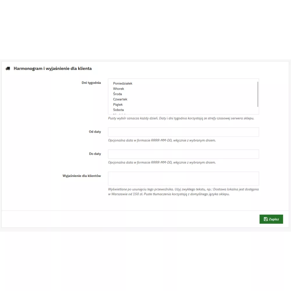 Przewoźnicy warunkowo Pro — warunkowe metody dostawy w PrestaShop