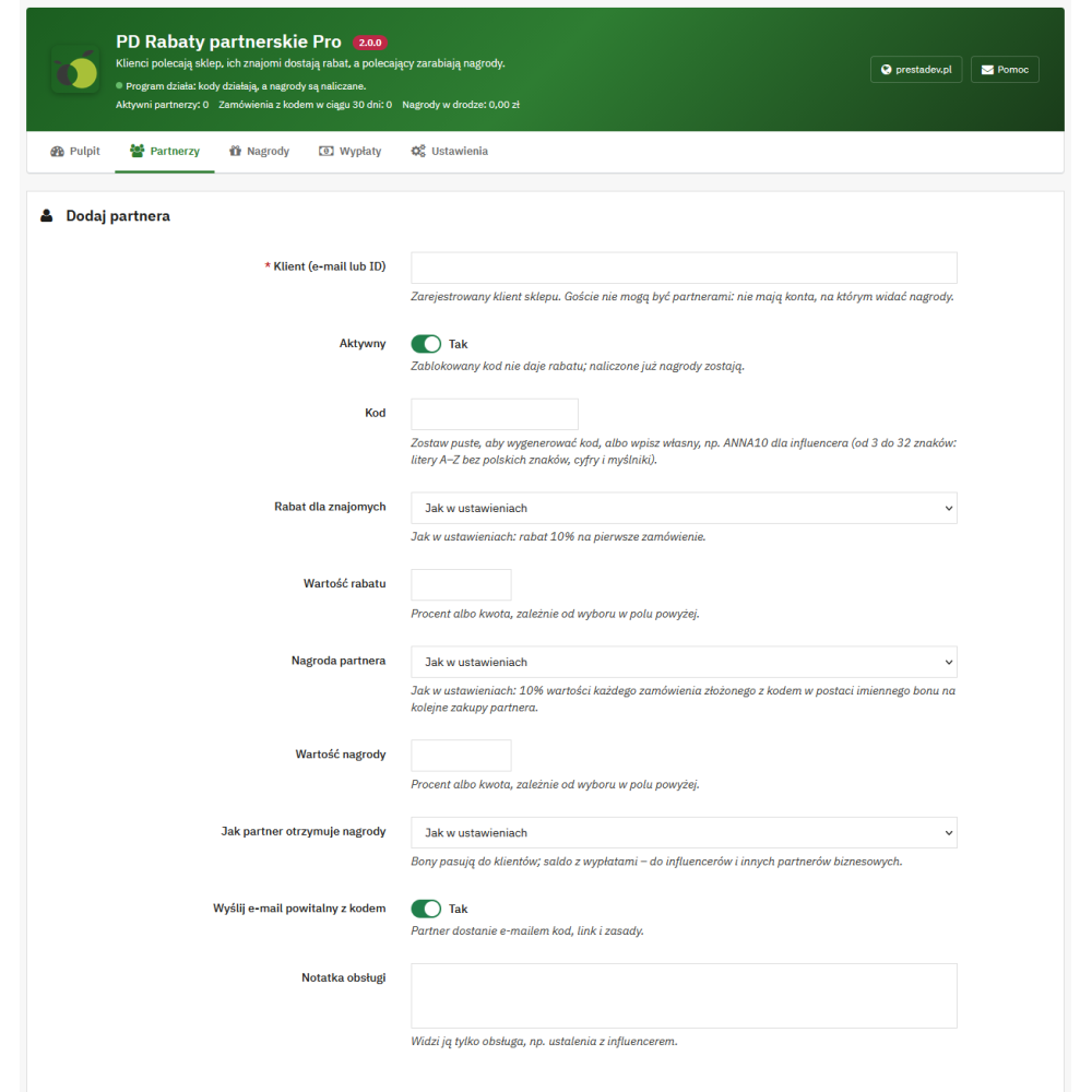 Réductions de parrainage Pro pour PrestaShop — programme de parrainage avec réduction pour les amis et récompense pour le parrai