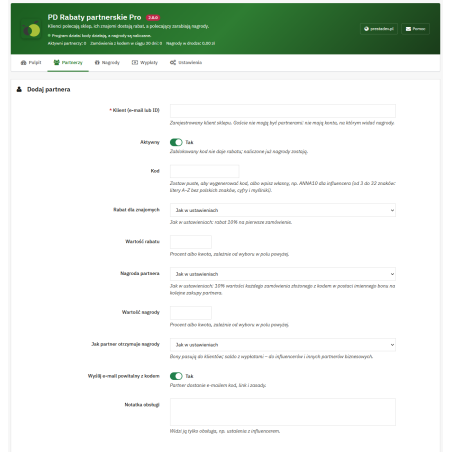 Affiliate Discounts Pro for PrestaShop — a referral program with a discount for friends and a reward for the referrer
