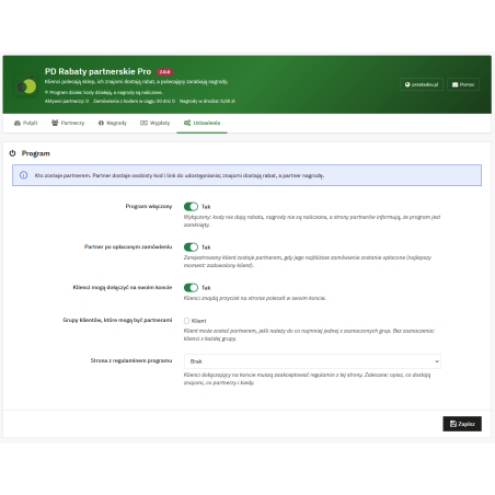 Réductions de parrainage Pro pour PrestaShop — programme de parrainage avec réduction pour les amis et récompense pour le parrai