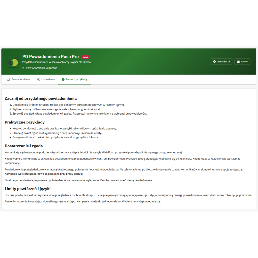 Push-сповіщення Pro – модуль сповіщень для PrestaShop