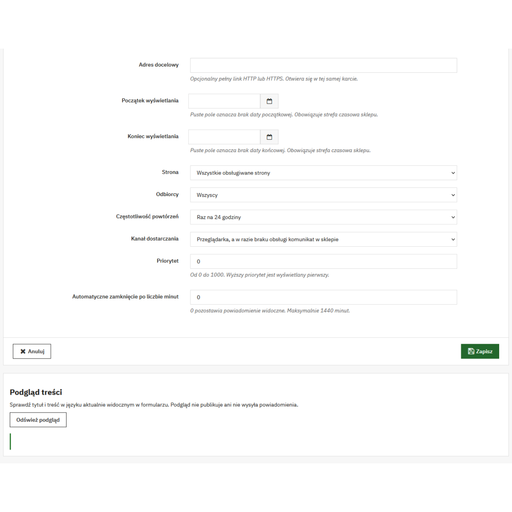 Powiadomienia Push Pro – moduł powiadomień dla PrestaShop