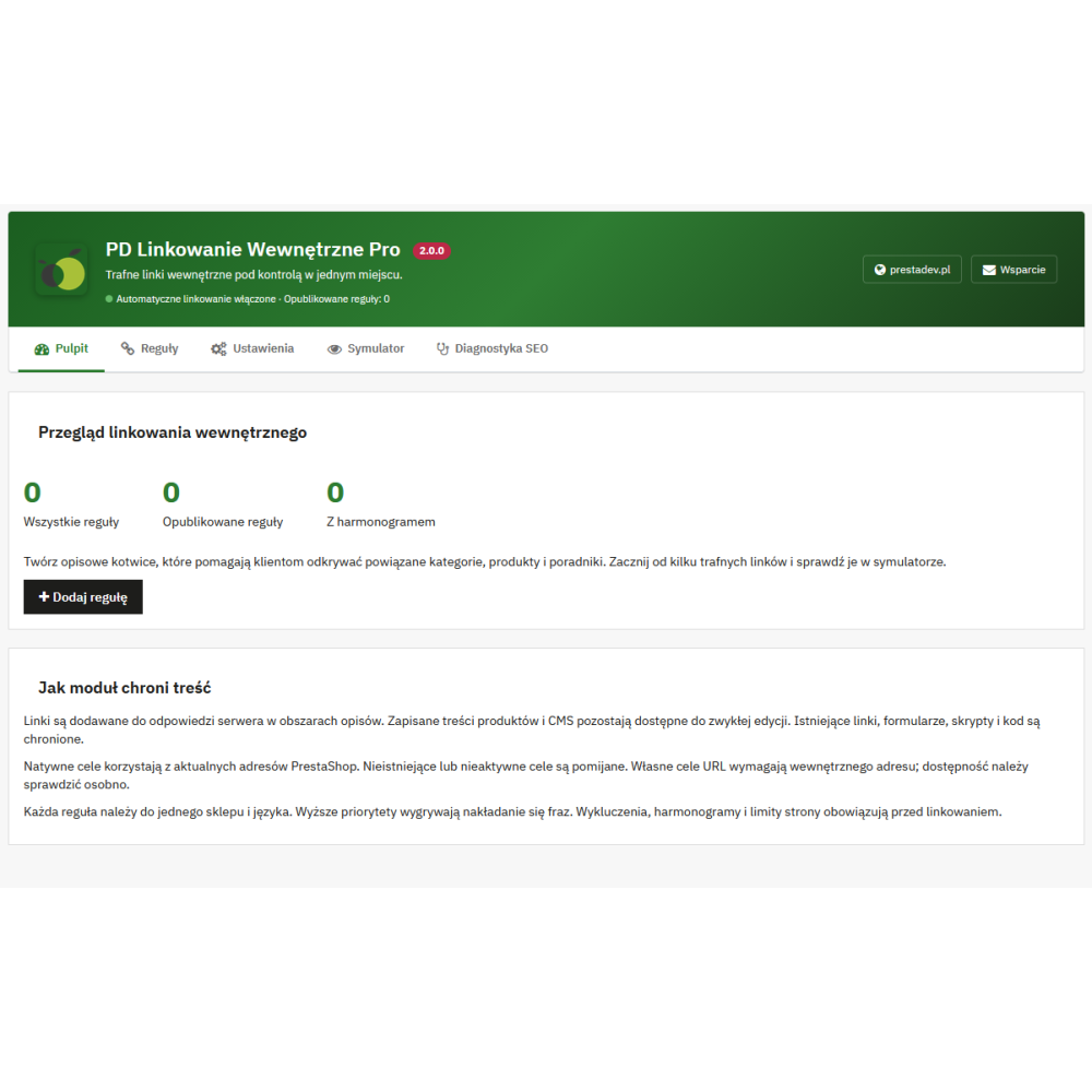 Interní prolinkování Pro — automatické interní prolinkování v PrestaShop