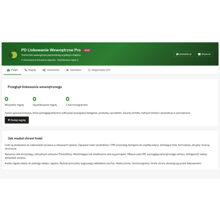 Linkowanie Wewnętrzne Pro — automatyczne linkowanie wewnętrzne w PrestaShop