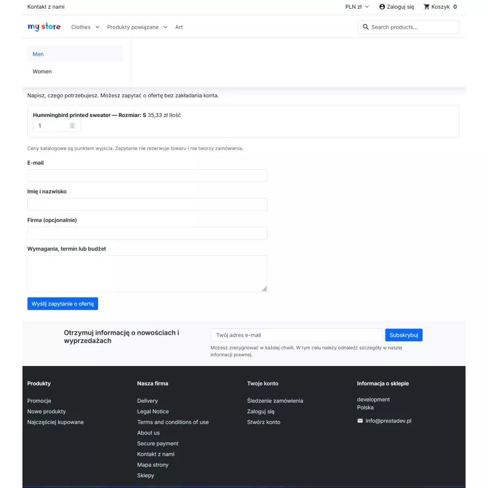 Generator ofert Pro – indywidualne oferty handlowe w PrestaShop