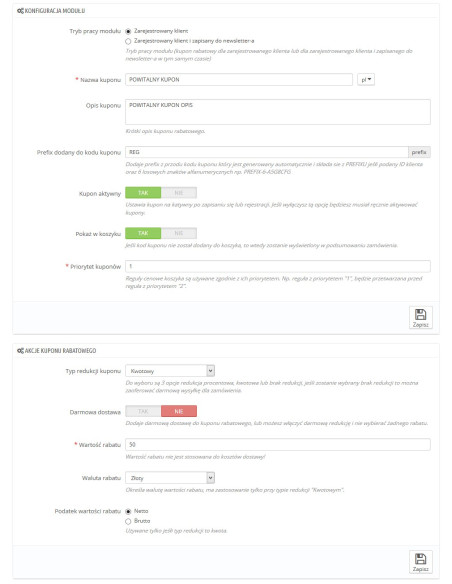 Rabattgutschein für Konto-Registrierung / Anmeldung für den Newsletter