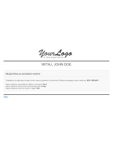 Discount coupon for registering your account/sign up for newsletter-a