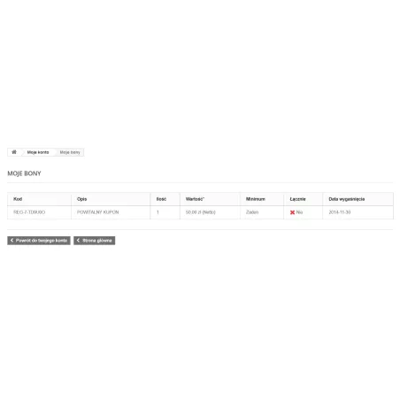 Slevový kupón pro registraci účtu / přihlášení k odběru zpravodaje