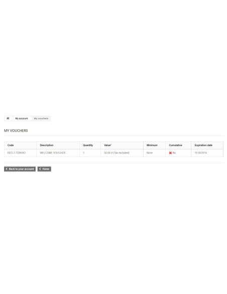 Discount coupon d'enregistrement de votre compte/Connectez-vous pour un bulletin d'information