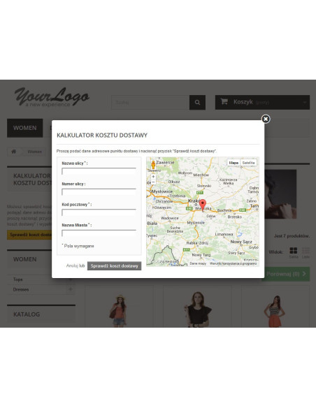 Delivery module based on distance