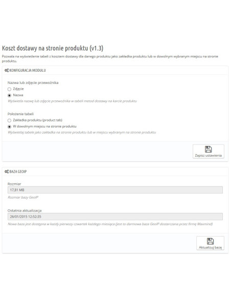 Moduł koszt dostawy na karcie produktu dla PrestaShop | Moduły prestashop | PrestaDev.pl