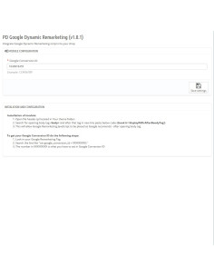 Google Remarketing Dynamic Pro für PrestaShop 1.5.x und 1.6.x 2