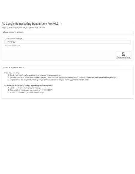Google Remarketing Pro dynamique pour PrestaShop 1.5 x et x 1,6