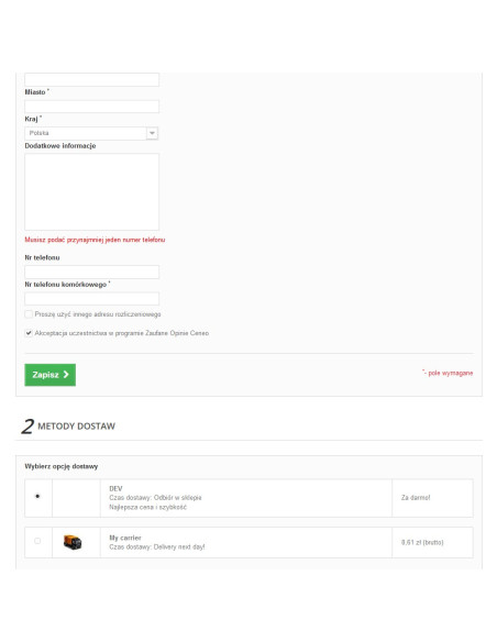 Integration von prestashop mit Ceneo Trusted Opinions für PS 1.4.x, 1.5.x, 1.6.x