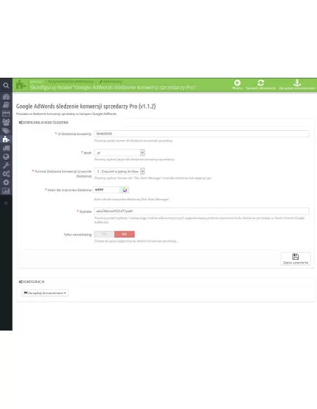 Moduł Google AdWords śledzenie konwersji sprzedaży Pro dla PrestaShop | Moduły prestashop | PrestaDev.pl