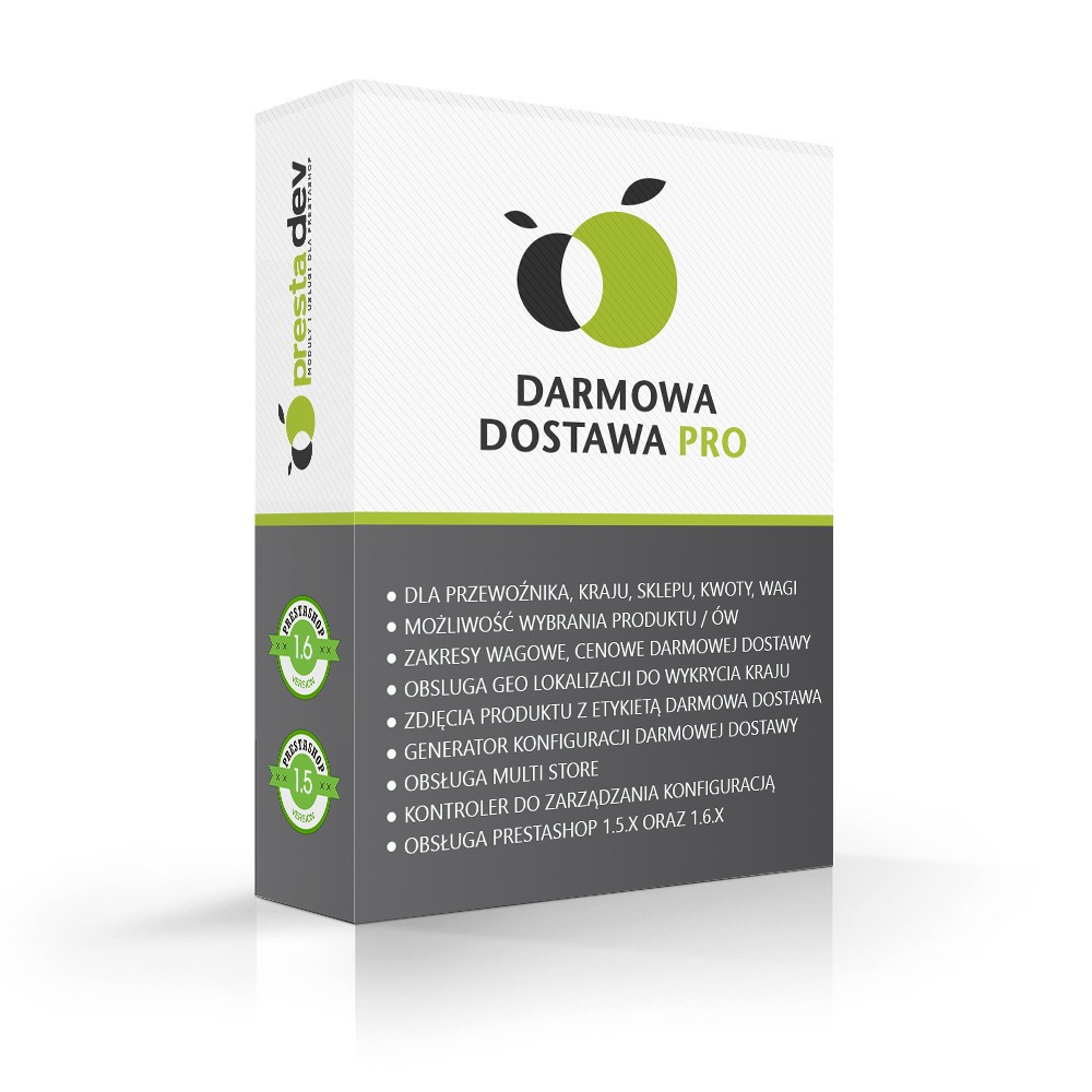 Moduł darmowa dostawa na wybrane produkty dla PrestaShop 1.5.x oraz 1.6.x